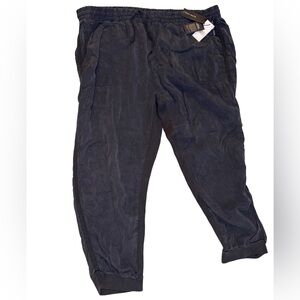 Black Tape Tencel Jogger Pants 3x plus size